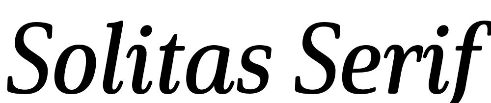 Solitas-Serif-Cond-Demi-It font family download free