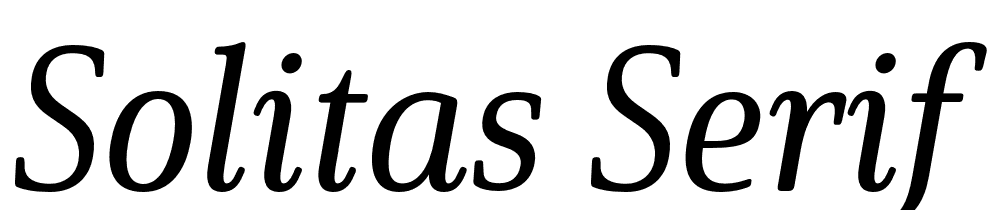 Solitas-Serif-Cond-Medium-It font family download free
