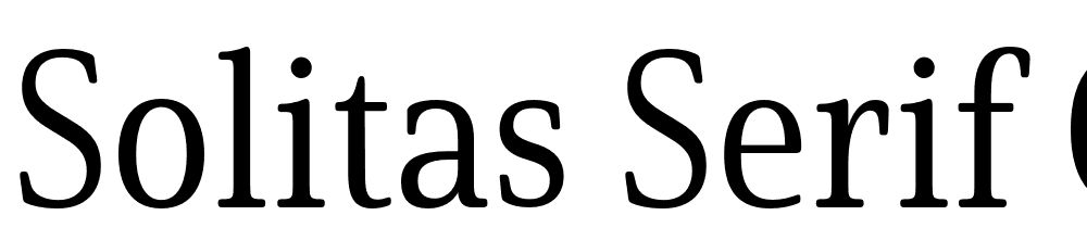Solitas-Serif-Cond-Regular font family download free