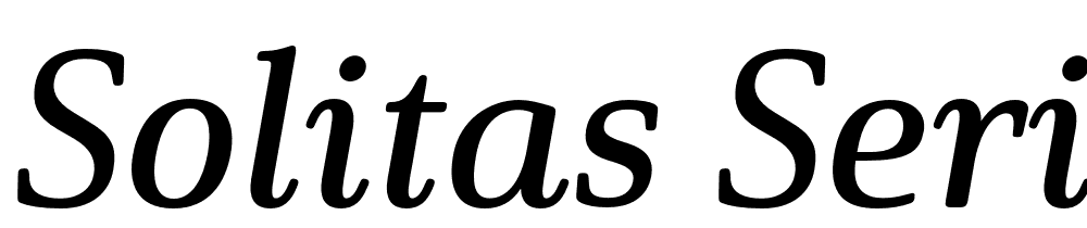 Solitas-Serif-Ext-Demi-It font family download free