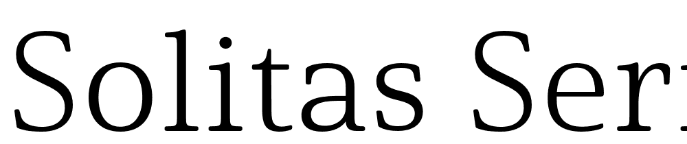 Solitas-Serif-Ext-Light font family download free