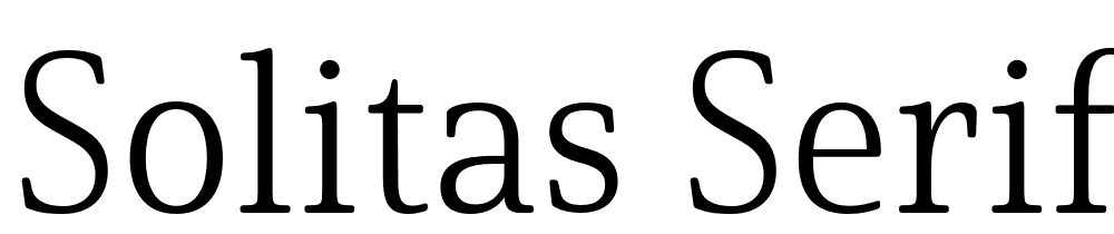 Solitas-Serif-Norm-Light font family download free