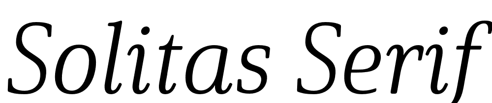Solitas-Serif-Norm-Light-It font family download free