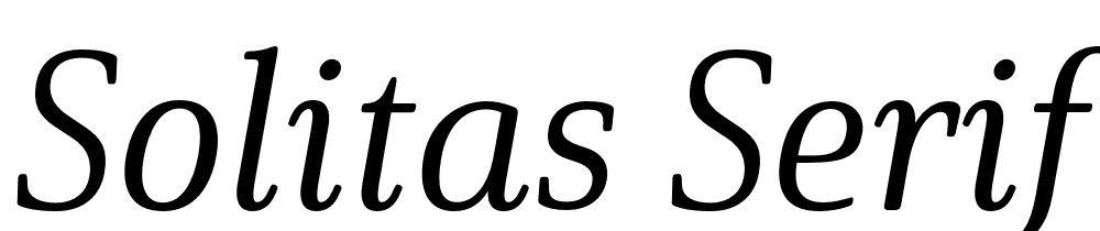 Solitas-Serif-Norm-Regular-It font family download free