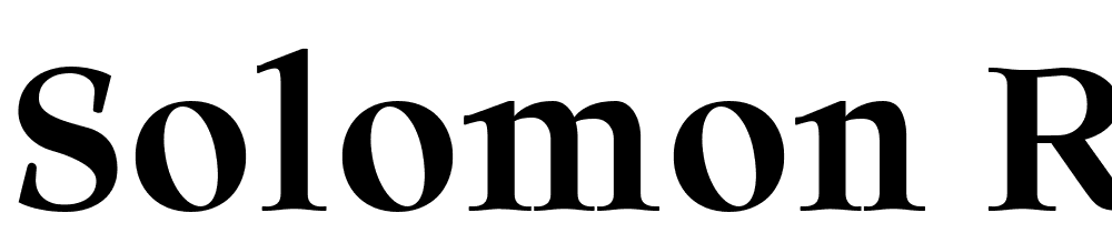 Solomon-Regular-Demo font family download free