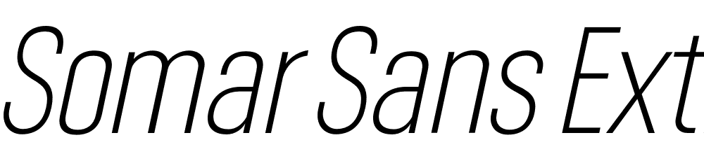 Somar-Sans-ExtraLight-Condensed-Italic font family download free