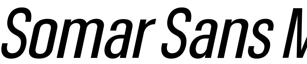 Somar-Sans-Medium-Condensed-Italic font family download free