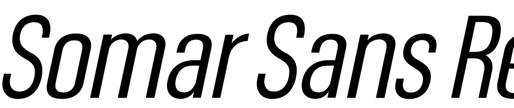 Somar-Sans-Regular-Condensed-Italic font family download free