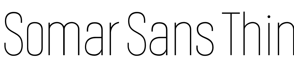 Somar-Sans-Thin-Condensed font family download free