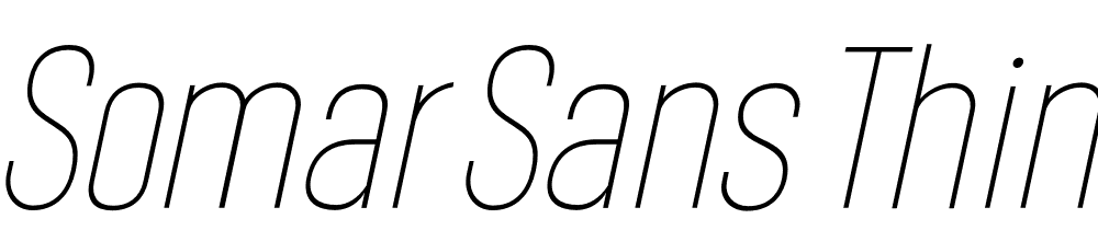 Somar-Sans-Thin-Condensed-Italic font family download free