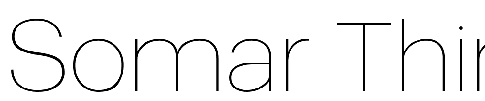 Somar-Thin font family download free