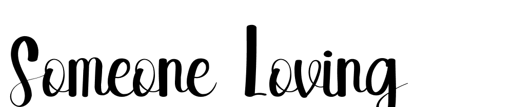 Someone Loving font family download free