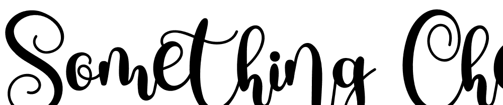 Something-Cherish font family download free