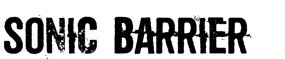 sonic_barrier font family download free