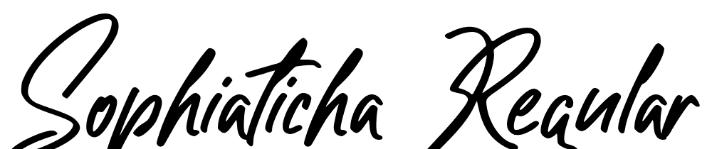 Sophiaticha-Regular font family download free