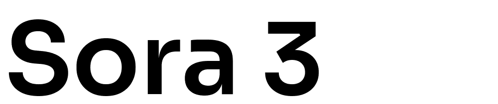 sora-3 font family download free