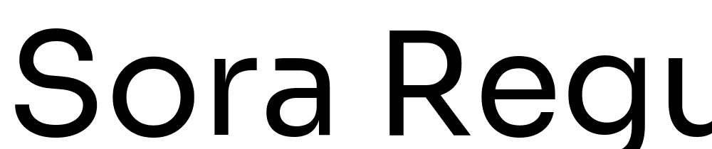 Sora-Regular font family download free