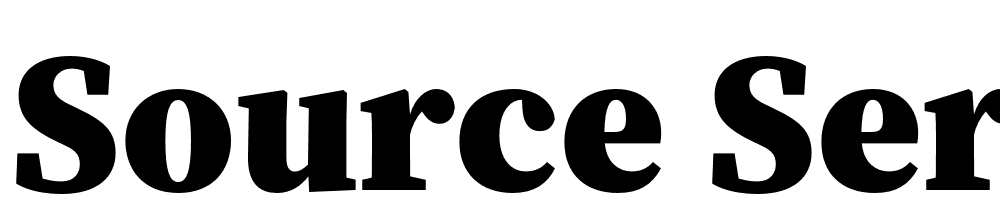 Source-Serif-4-Black font family download free