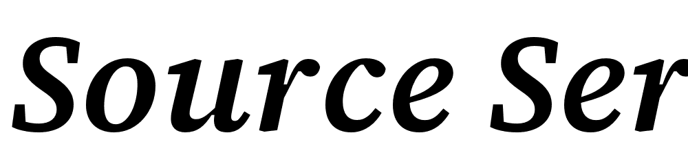 Source-Serif-4-Caption-Semibold-Italic font family download free