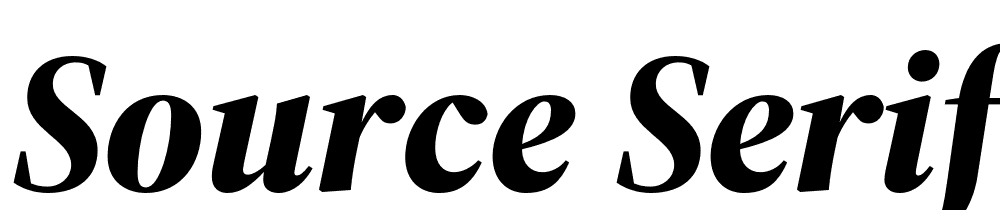 Source-Serif-4-Display-Black-Italic font family download free