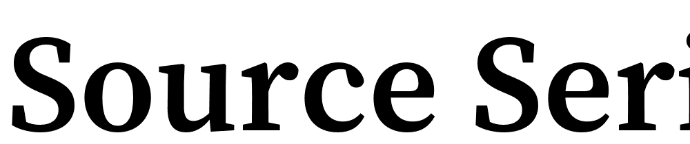Source-Serif-4-Semibold font family download free