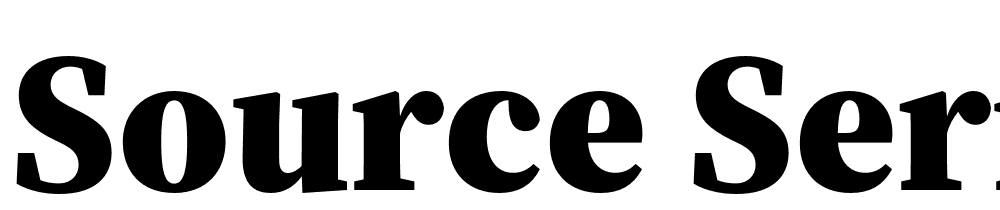 Source-Serif-4-Subhead-Black font family download free