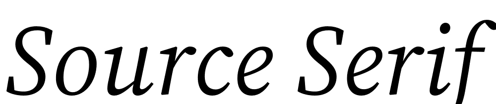 Source-Serif-4-Subhead-Italic font family download free