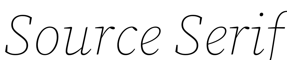 Source-Serif-Pro-ExtraLight-Italic font family download free