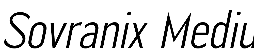 Sovranix-Medium-Italic font family download free