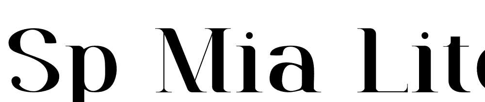 SP-Mia-Lite-Bold font family download free