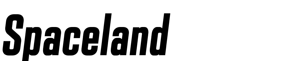 Spaceland font family download free