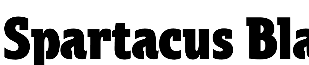 Spartacus-Black font family download free