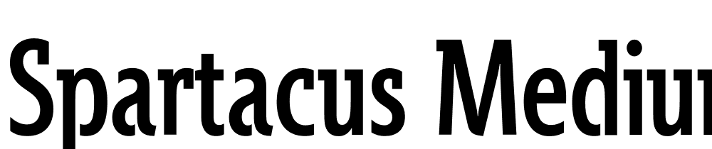 Spartacus-Medium-Condensed font family download free