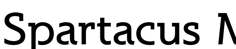 Spartacus-Medium font family download free