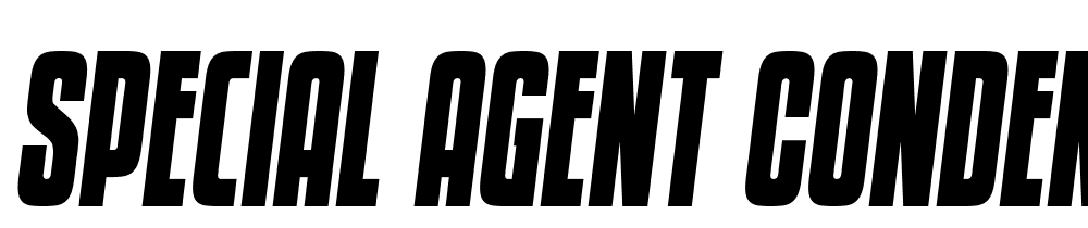 Special-Agent-Condens-SemiItal font family download free