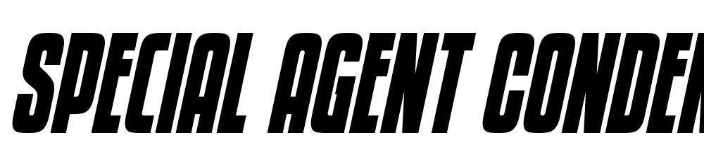 Special-Agent-Condensed-Italic font family download free