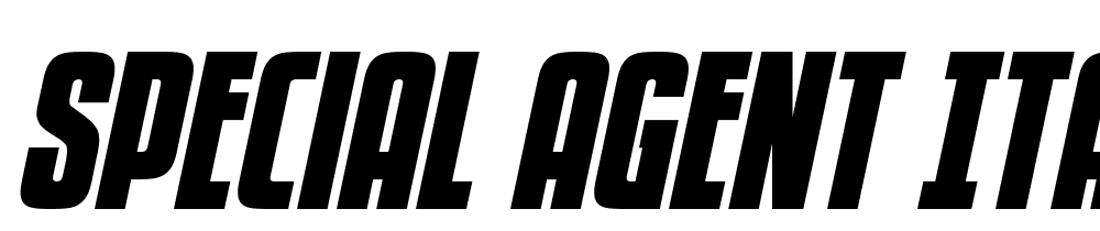 Special-Agent-Italic font family download free