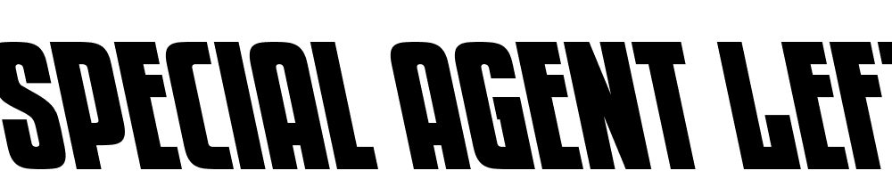 Special-Agent-Leftalic font family download free