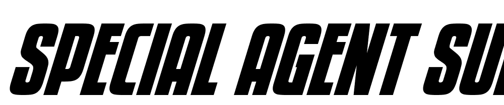 Special-Agent-Super-Italic font family download free