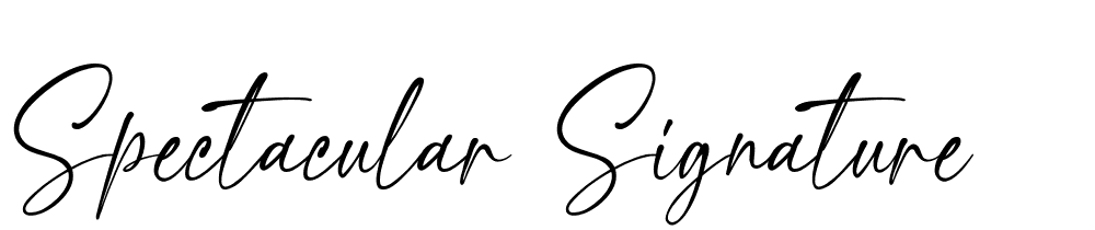 Spectacular Signature font family download free