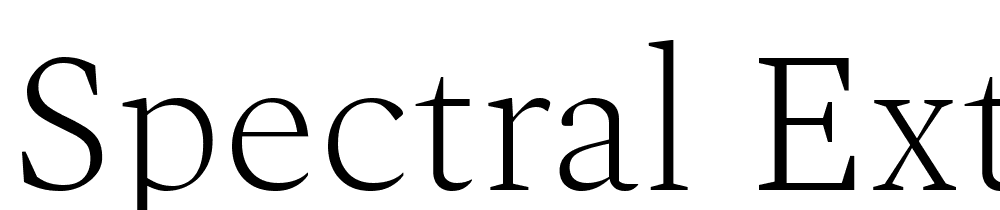 Spectral-ExtraLight font family download free