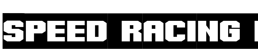 Speed-Racing-Negative font family download free