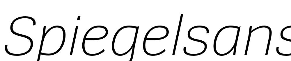 SpiegelSans-Trial-ExtraLight-Italic font family download free