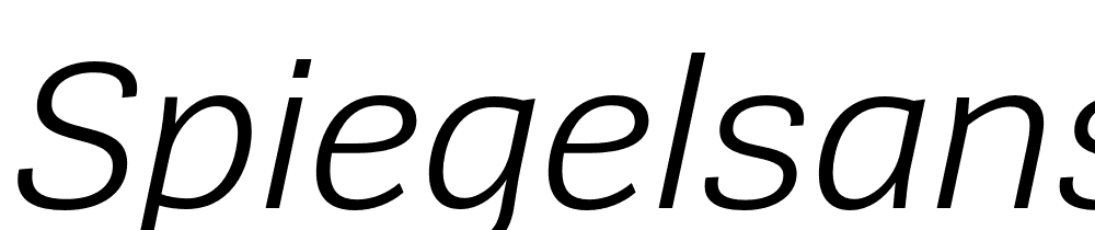 SpiegelSans-Trial-SemiLight-Italic font family download free