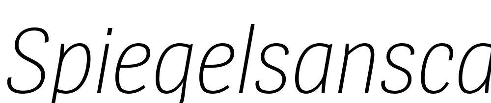 SpiegelSansCd-Trial-ExtraLt-Italic font family download free