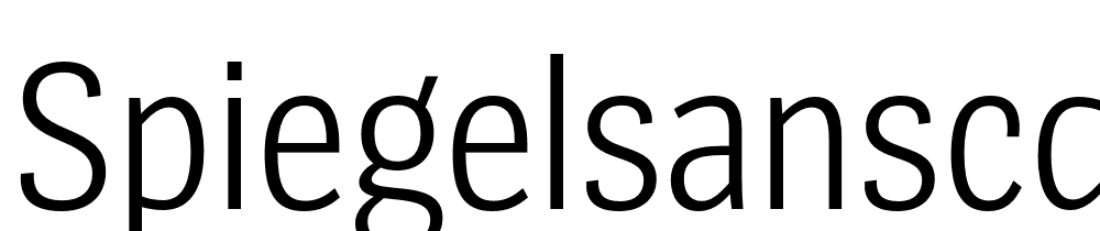 SpiegelSansCd-Trial-SemiLight font family download free