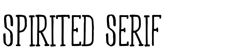 Spirited-Serif font family download free