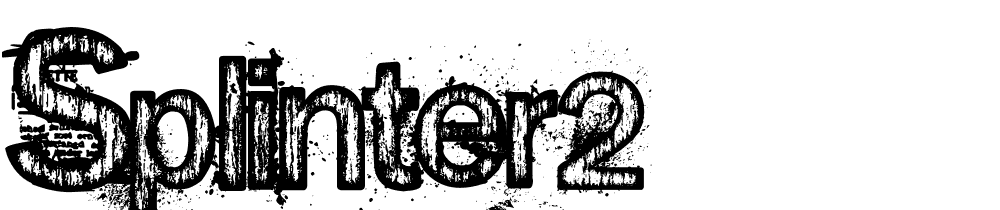 Splinter2 font family download free