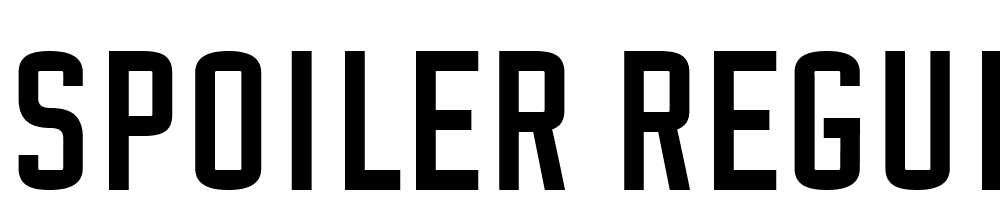 Spoiler-Regular font family download free