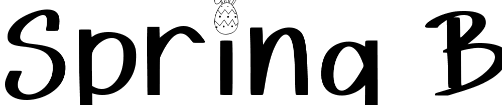 Spring Bunny font family download free